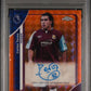 Topps Carlos Tevez 11/25 Autograph Orange Geometric #CA-CT 2025/26 Topps Chrome Premier League PSA 10