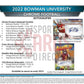 2022 Bowman Chrome University Football 7-Pack Blaster Box