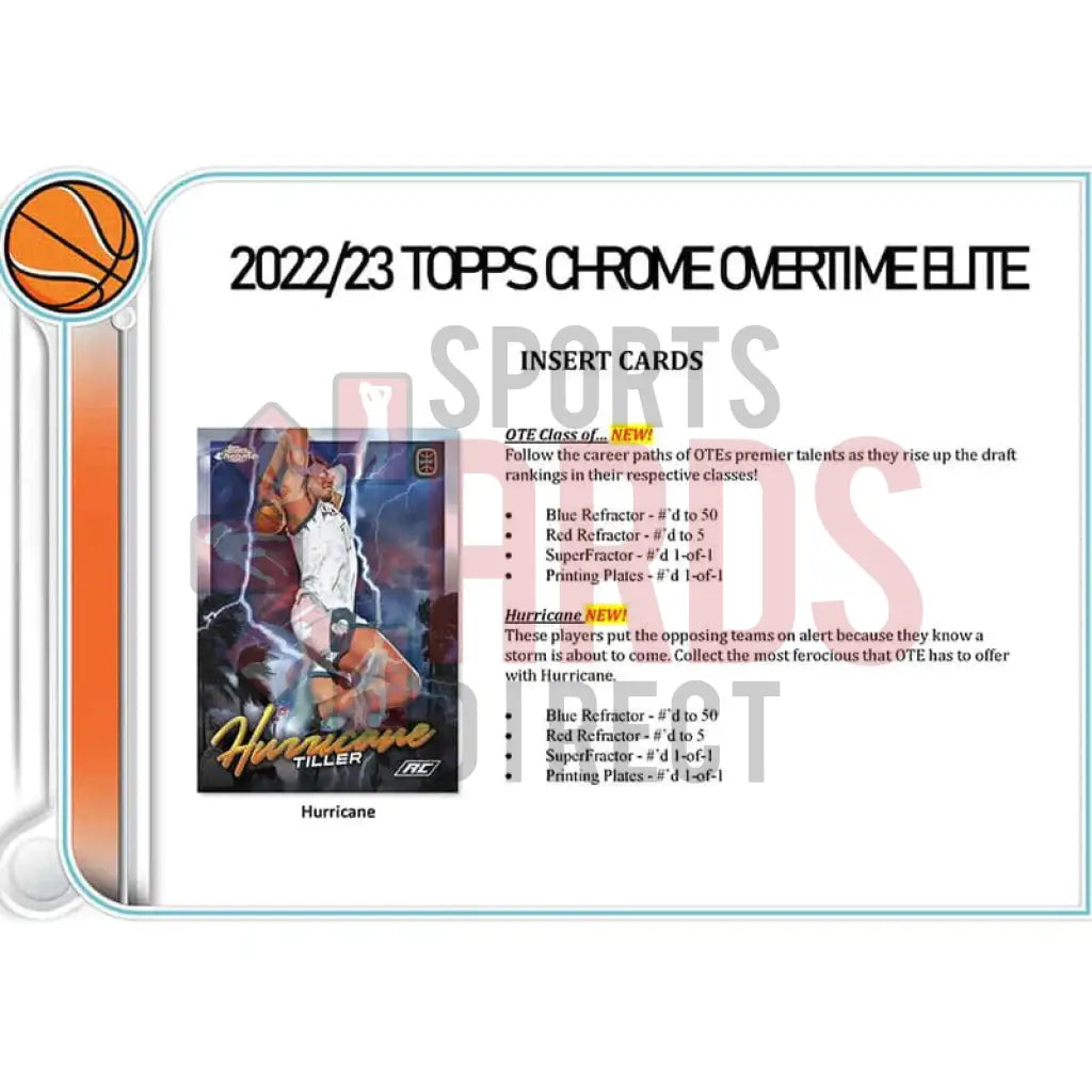 Topps Chrome Nba Overtime Elite Basketball Blaster Box 2022/23