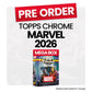 Topps Chrome Marvel Comics 2026 Mega Box - Pre-Order