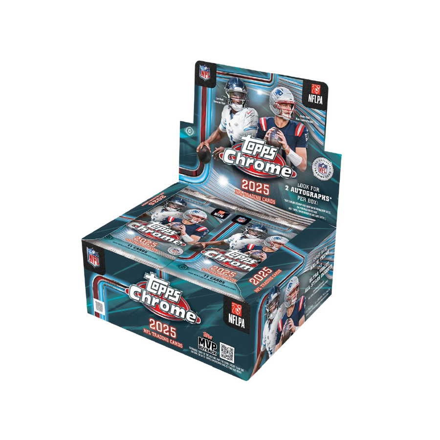 Topps Chrome NFL Football 2025 Hobby Jumbo Box