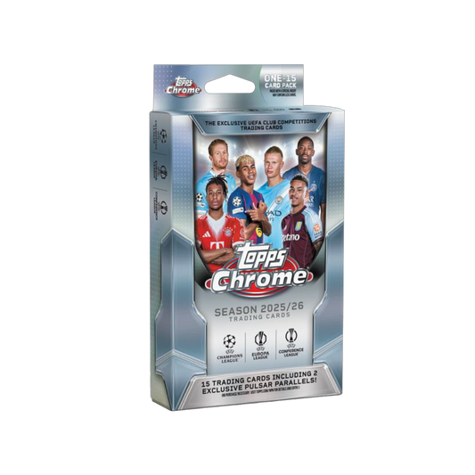Topps Chrome UEFA Club Competitions 2025/26 Hanger Box