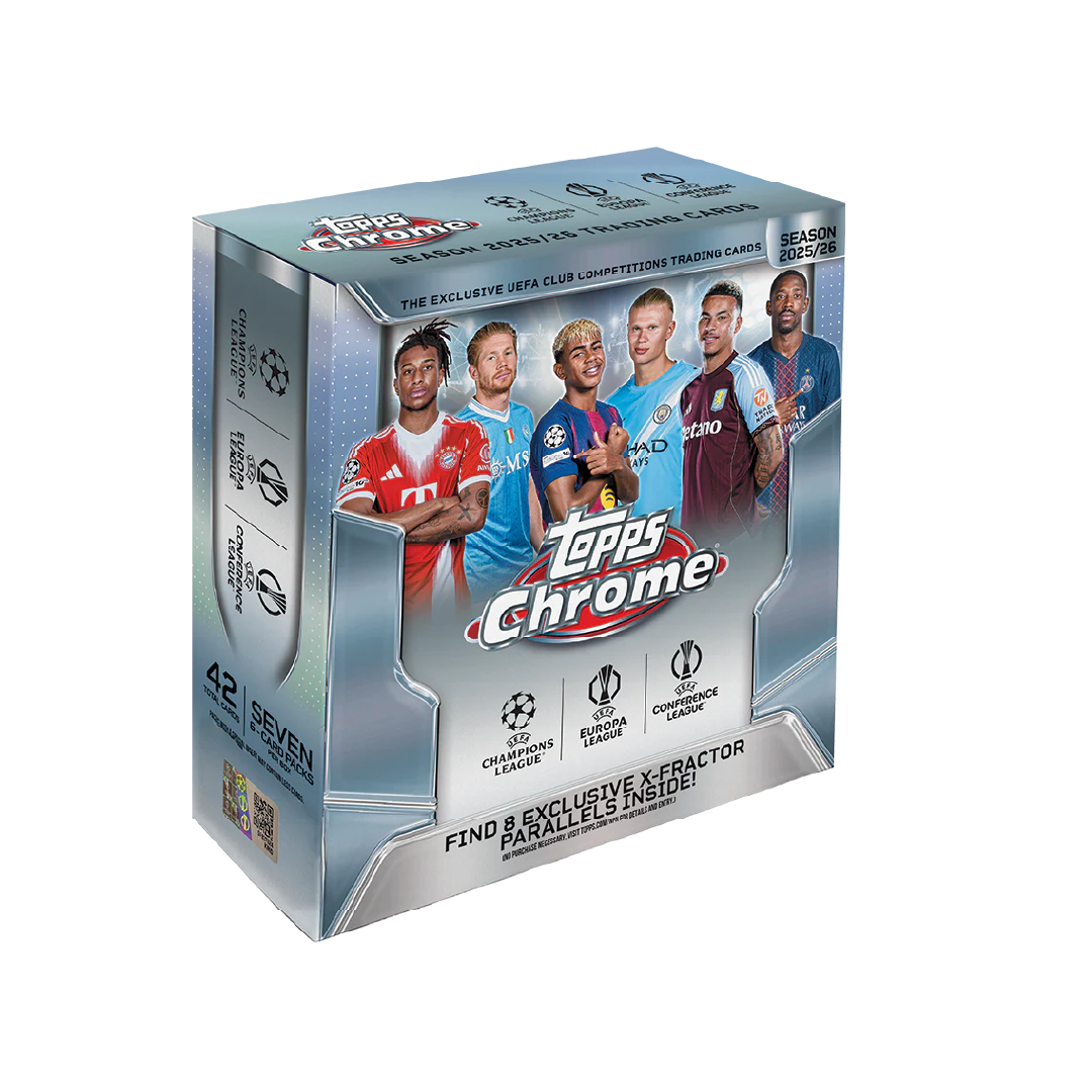 Topps Chrome UEFA Club Competitions 2025/26 Mega Box