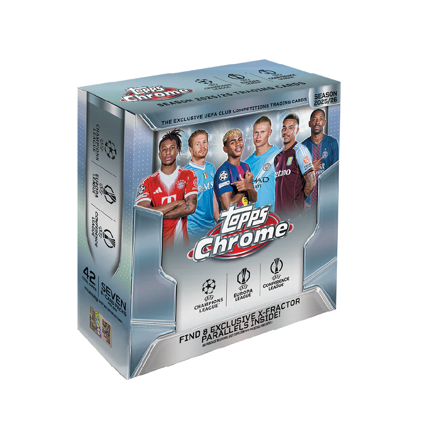 Topps Chrome UEFA Club Competitions 2025/26 Mega Box