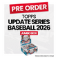 Topps Update Series Baseball Jumbo Box 2026 - Pre-Order
