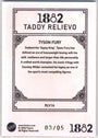 Futera Tyson Fury 03/05 Taddy Relievo Case Hit #RLV16 2026 1882