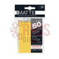 Ultra Pro Matte Deck Protectors Sleeves Standard 66Mm X 91Mm Yellow`