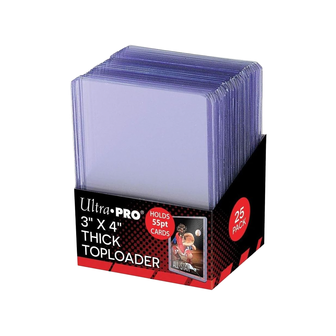 Ultra Pro 3"x"4 Thick Toploaders 55pt - 25 Pack
