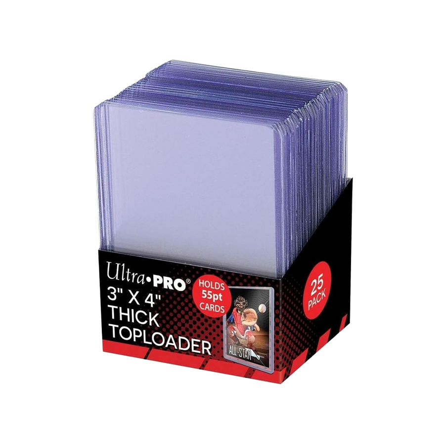 Ultra Pro 3"x"4 Thick Toploaders 55pt - 25 Pack