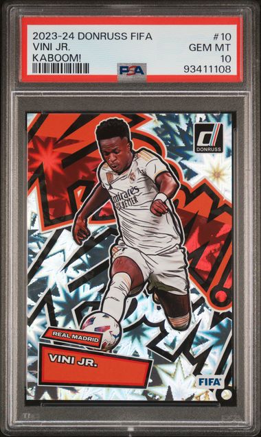 Panini Vini Jr. Kaboom! #10 2023 -24 Donruss Fifa PSA 10
