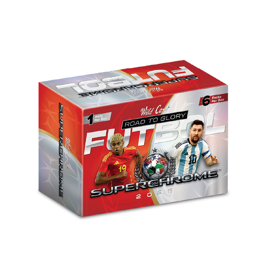 Wild Card Super Chrome Soccer Road to Glory 2026 Hobby Box