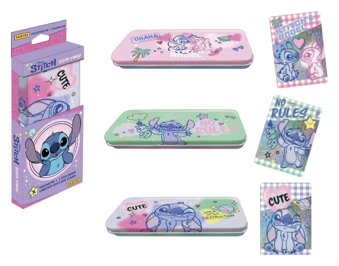 Panini Stitch Good Vibes Trading Card Collection Collectors Tin