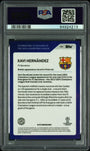 Topps Xavi Hernandez 30 Seasons Autograph Rainbow Foil #6 2022 Topps UEFA Champions League PSA 9